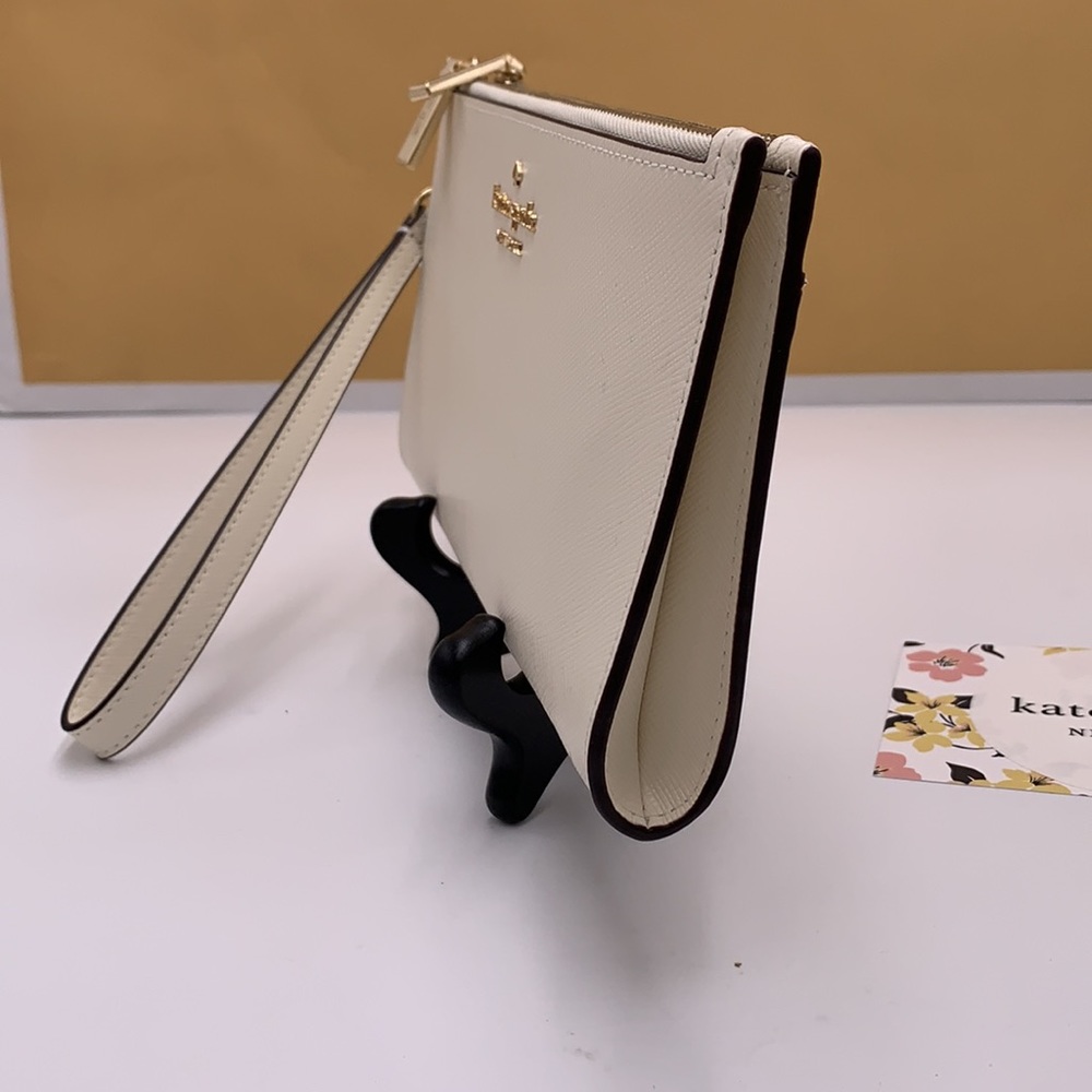 KATE SPADE Madison Double Zip Wristlet Meringue color - Picture 7 of 14